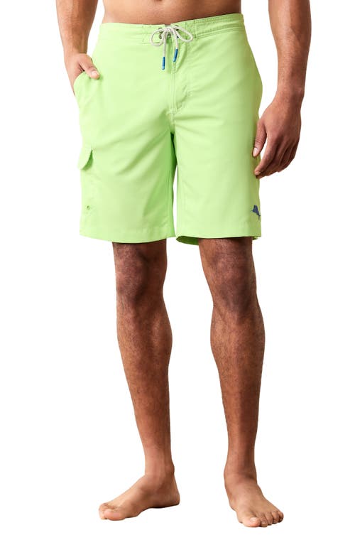 Baja Harbor Board Shorts in Glowing Green