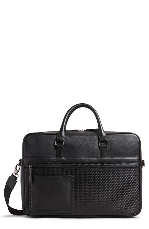 EAN 5059855683932 product image for Ted Baker London Canvess Textured Leather Briefcase in Black at Nordstrom | upcitemdb.com