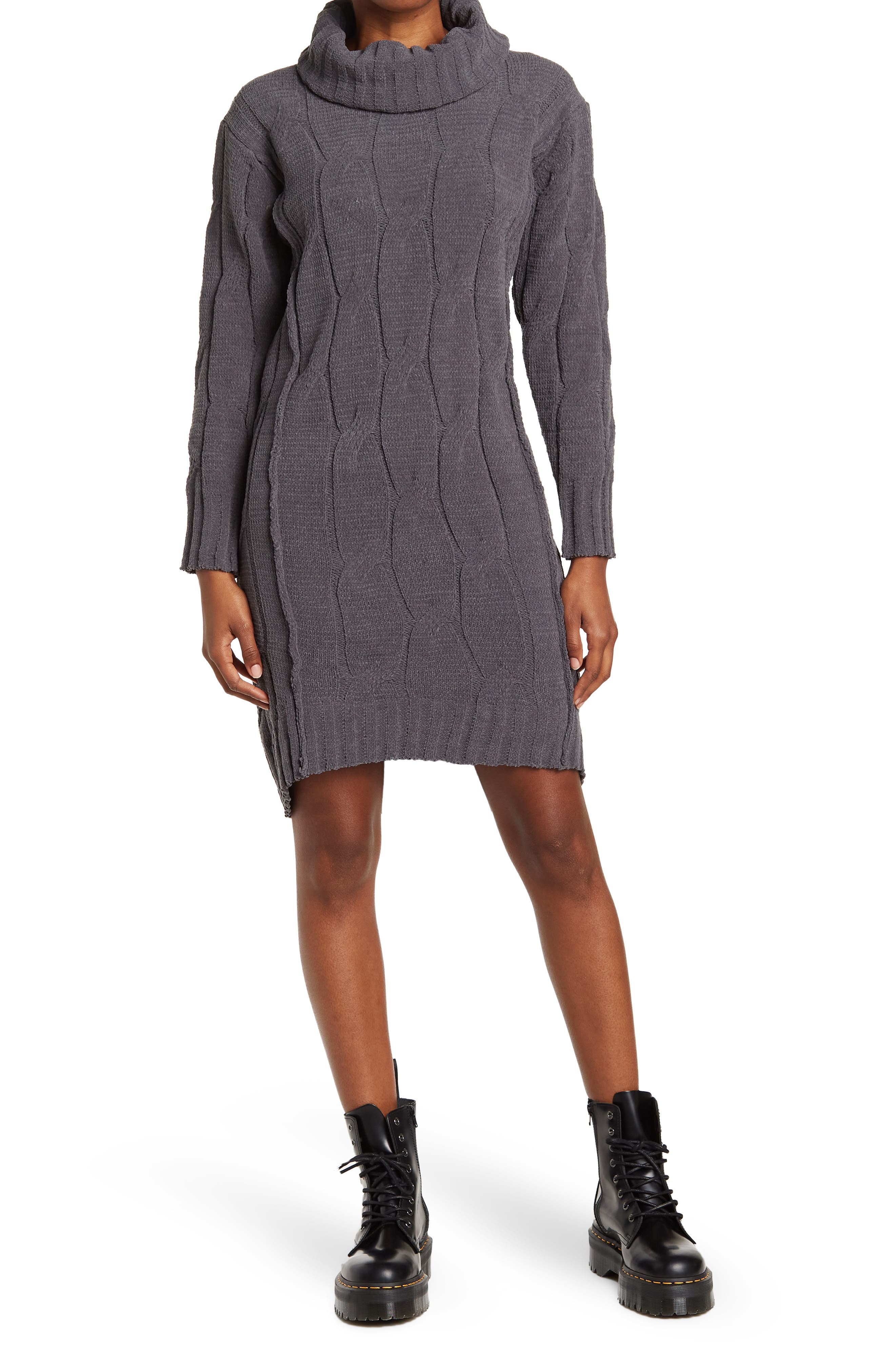 Grey Sweater Dresses for Women 