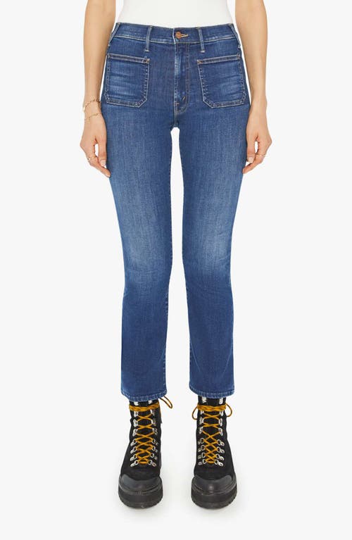 Shop Mother The Insider Flood Patch Pocket Straight Leg Jeans In On Your Left