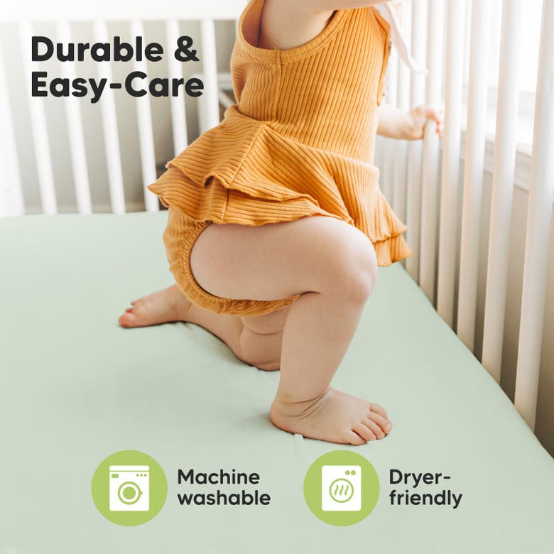 Keababies Isla Fitted Crib Sheets In Sage