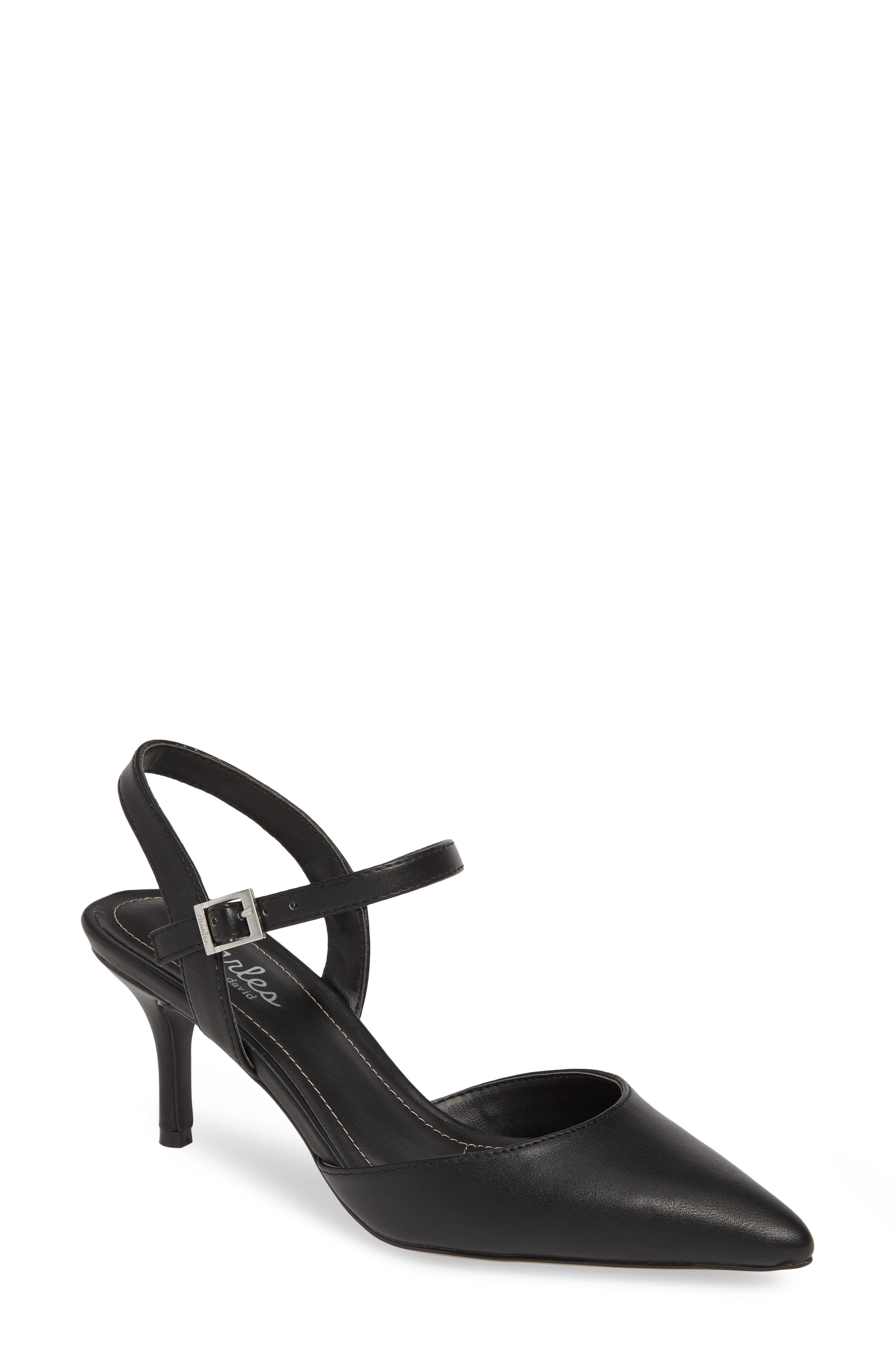 Charles By Charles David Ankle Strap Pump, Black