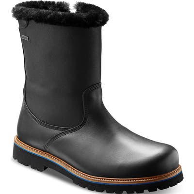 Samuel Hubbard Snow Lodge Waterproof Gore-Tex Genuine Shearling Lined Boot, Black