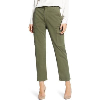 Citizens Of Humanity Gaia Stretch Twill Crop Cargo Pants, Green