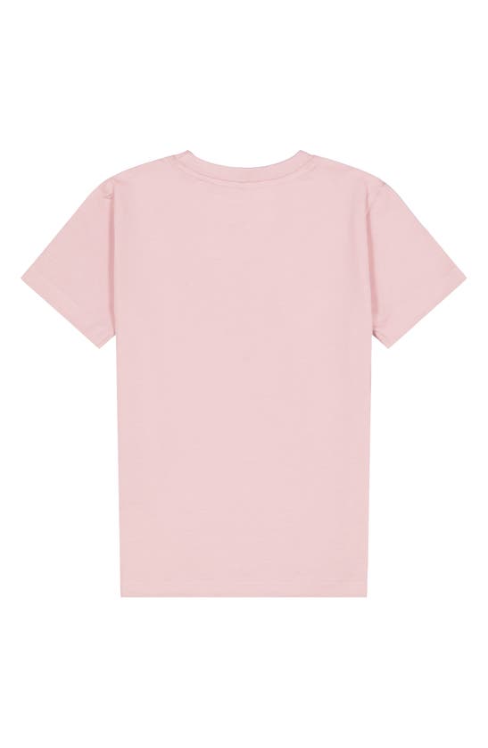 Shop The New Kids' Jory Organic Cotton Graphic T-shirt In Pink Nectar