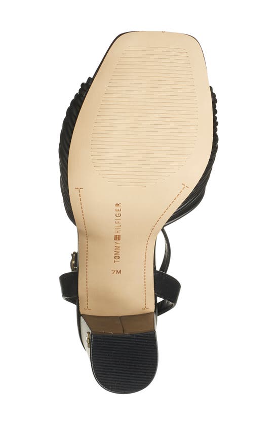 Tommy Hilfiger Sarifina Knotted Strap Sandal In Black