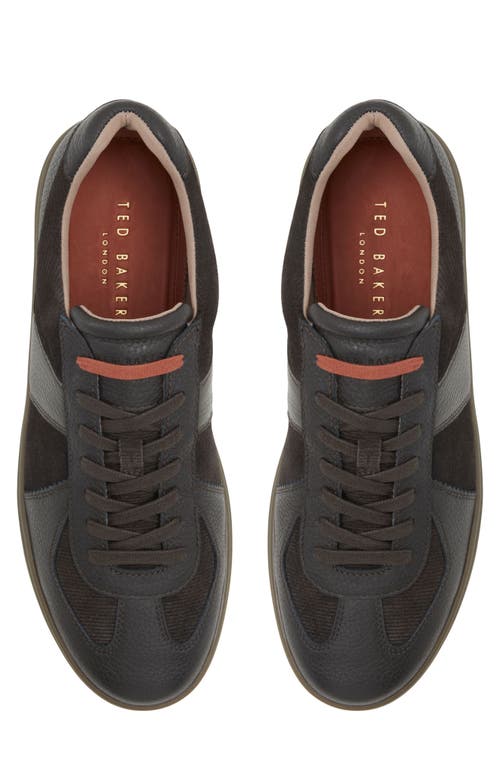 Shop Ted Baker London Bishopwood Sneaker In Dark Brown