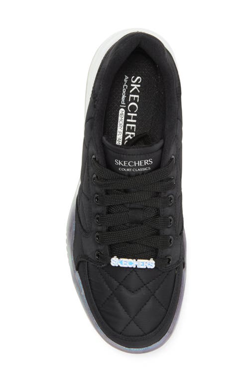 Shop Skechers Denali Sublte Spark Low Top Sneaker In Black/white