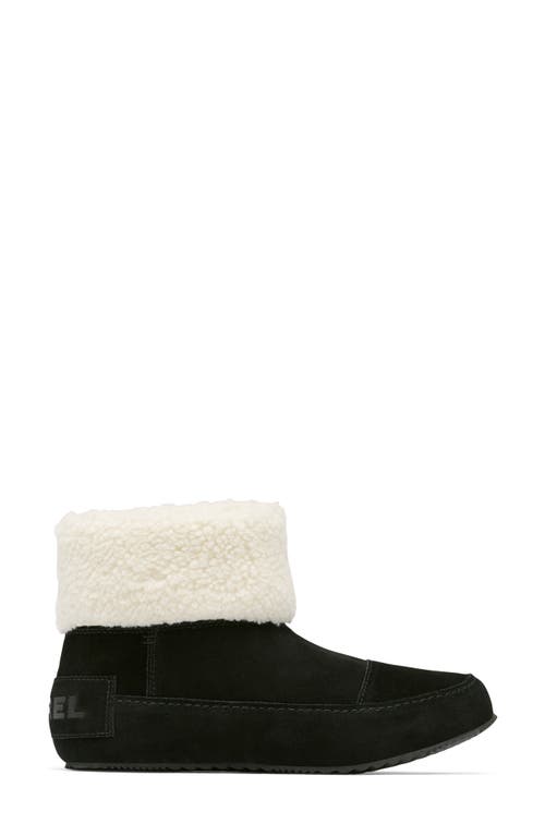 Sorel Go Stumptown Faux Fur Lined Bootie In Black/natural