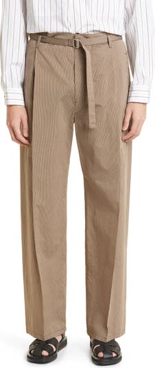 Lemaire Easy Belted Pleated Pants | Nordstrom