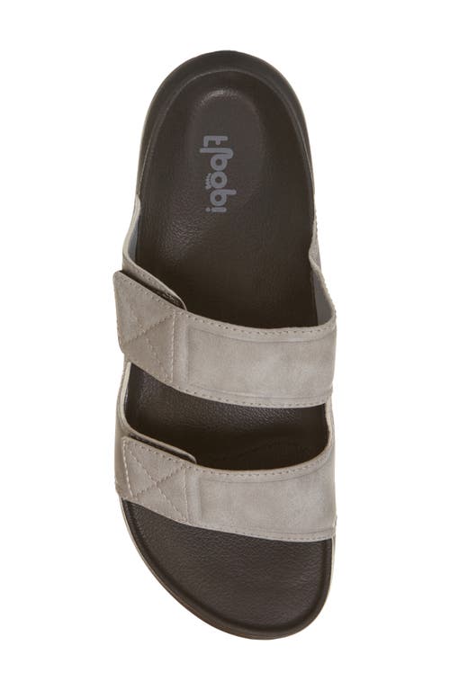 Shop Floopi Noah Adjustable Slide Sandal In Grey