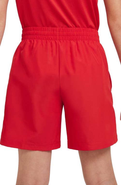 Shop Nike Kids' Dri-fit Multi+ Shorts In University Red/white