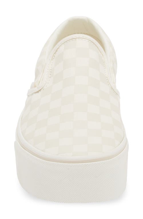 Shop Vans Classic Slip-on Stackform Sneaker In Marshmallow/turtle Dove