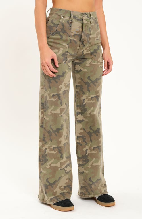 Shop Daze Far Out High Waist Wide Leg Jeans In Hideaway