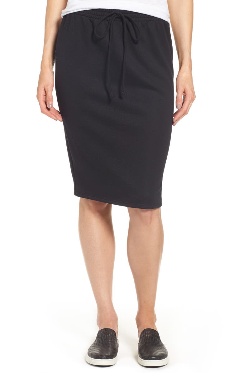 Caslon® Fleece Sweatshirt Skirt (Regular & Petite) | Nordstrom