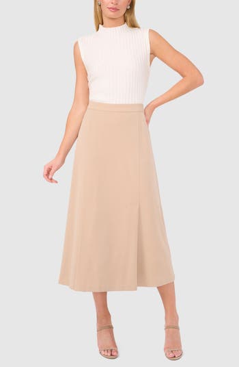 Pleated Midi Skirt