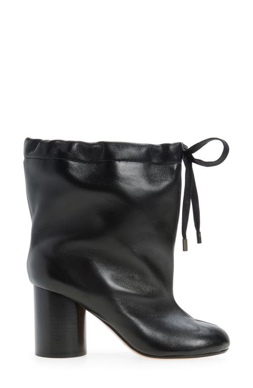 Shop Maison Margiela Drawstring Tabi Bootie In Black