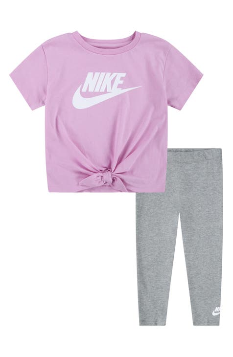 Nike Little Girls 2T-6X Print Club Sleeveless Wide-Leg Jumpsuit
