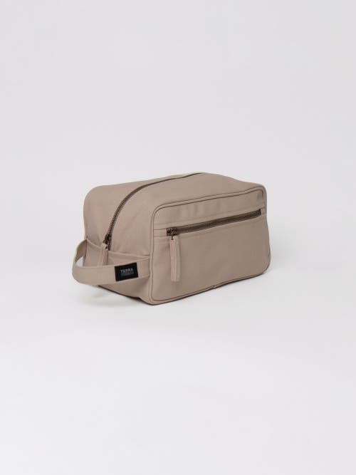 Terra Thread Organic Cotton Toiletry Bag In Sand Dune