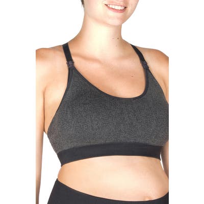 Modern Eternity Seamless Nursing Sports Bra, Grey