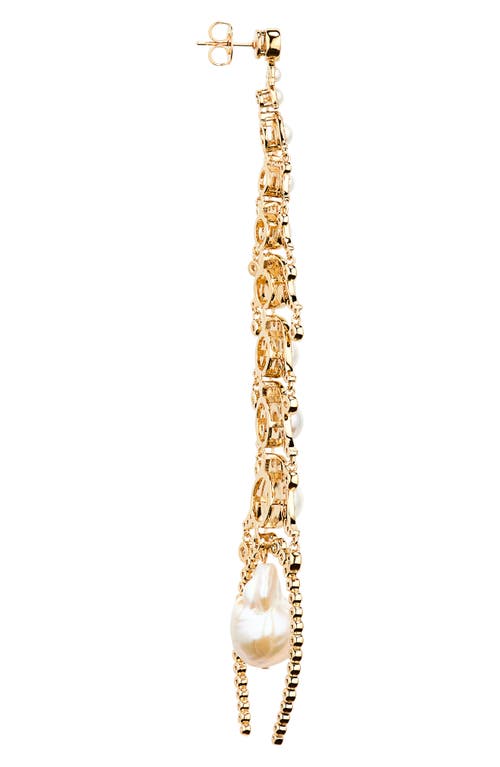 Zimmermann Muse Drop Earrings In Gold/pearl