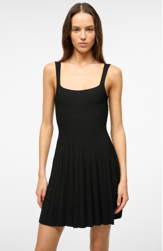 Shop Staud Ellison Minidress In Black