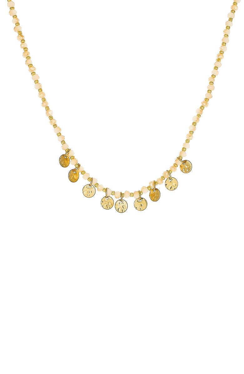 Download Panacea Beaded Circle Charm Necklace | Nordstrom