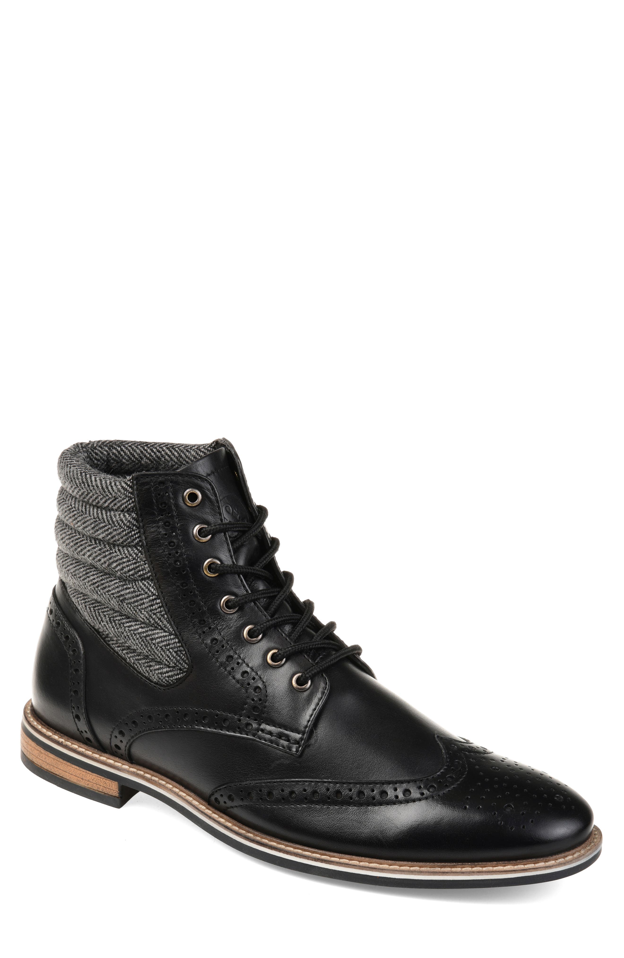 Thomas And Vine Apollo Quilted Wingtip Boot