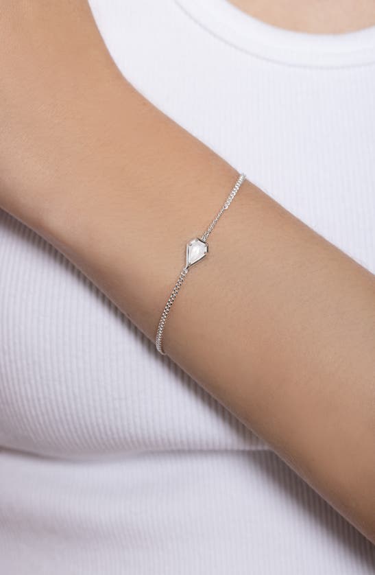 Shop Miranda Frye Moonstone Bracelet In Silver