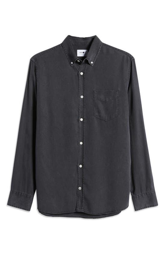 Shop Nn07 Levon 5767 Slim Fit Button-down Shirt In Black