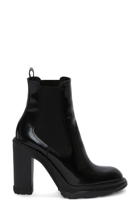 Alexander McQueen Platform Thigh-High Boots - Black