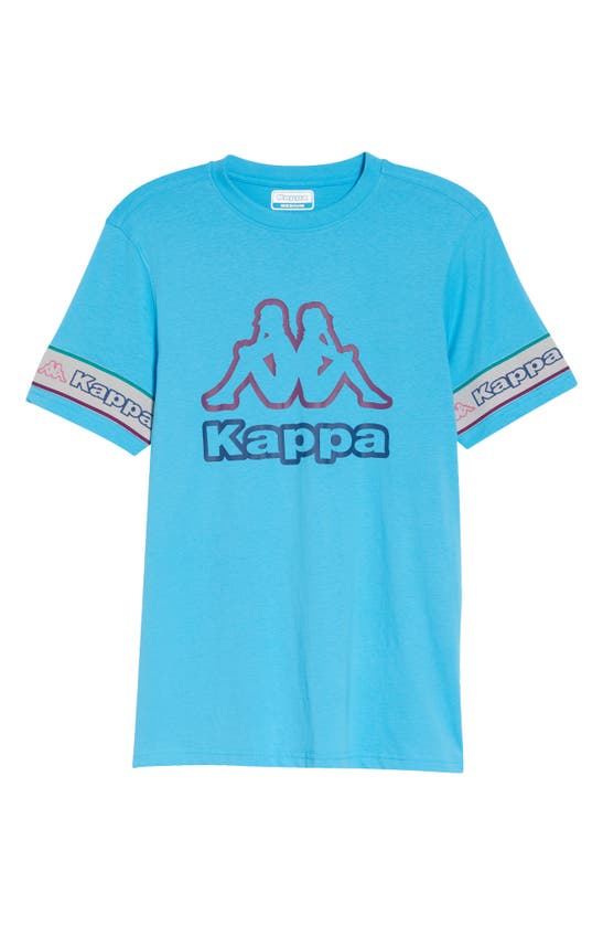 Kappa Logo Tape Saint Cotton Graphic Tee In Blue