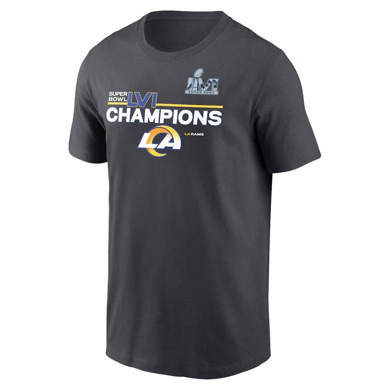 Nike Super Bowl LVI Champions Roster (NFL Los Angeles Rams) Men's T-Shirt.