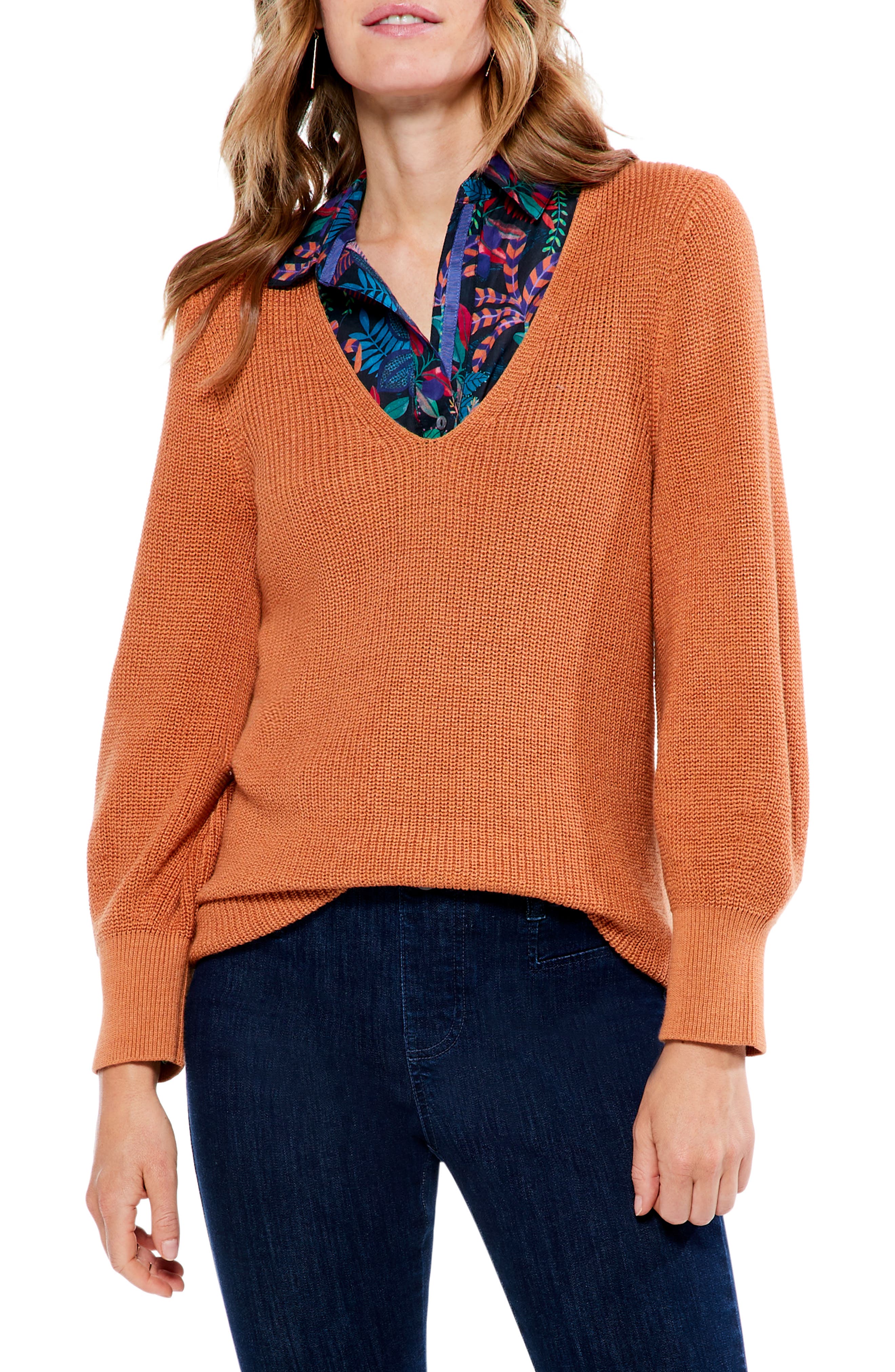 WOMEN FASHION Jumpers & Sweatshirts Jumper Knitted Orange/Black L discount 56% Punto Roma jumper 