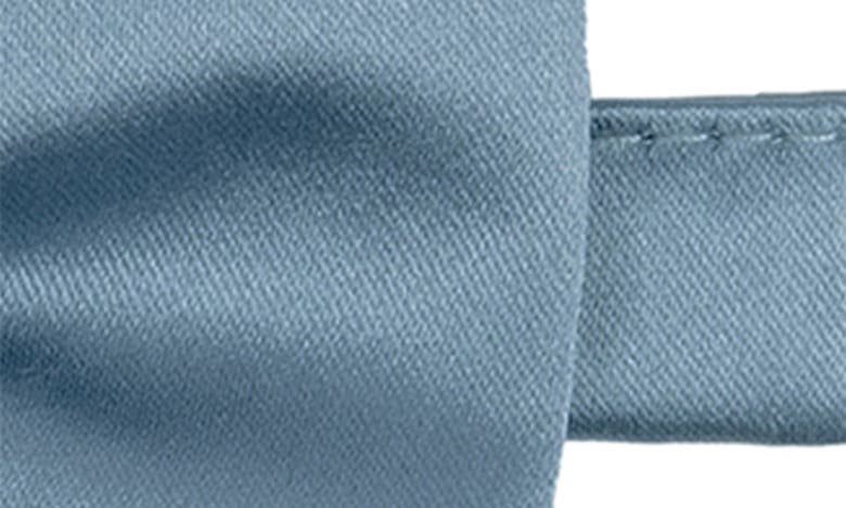 Construct Solid Satin Pre-tied Bow Tie In Hydrangea