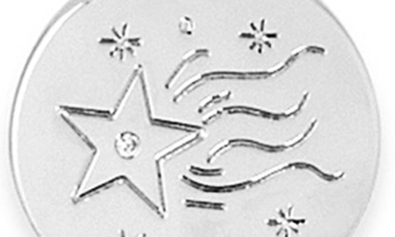 Sterling Forever Shooting Star Pendant Necklace In Silver