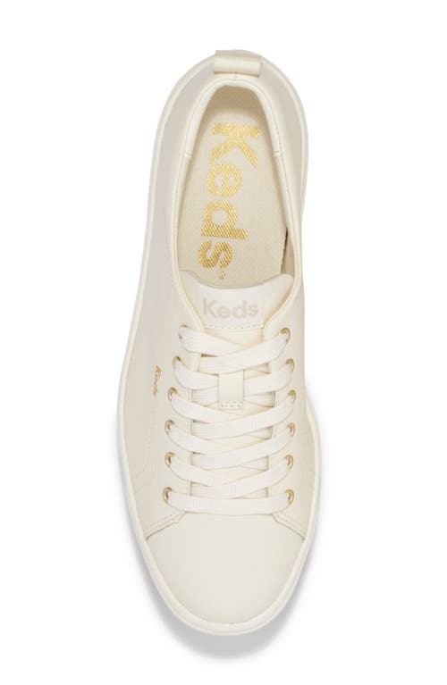 Keds ® Sklyer Platform Sneaker In Egret/champagne Leather