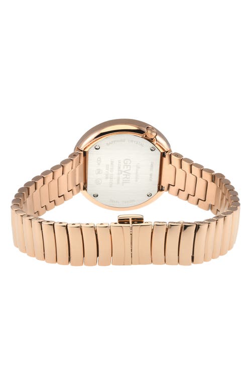 GEVRIL GEVRIL GANDRIA DIAMOND BRACELET WATCH, 36MM