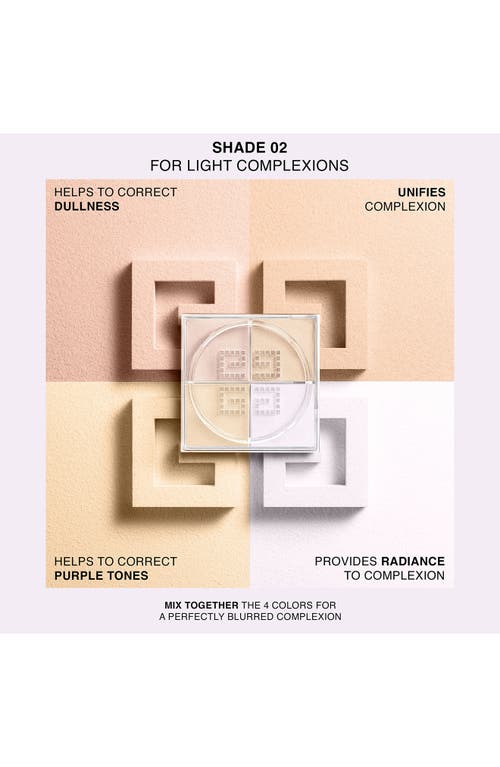 Givenchy Mini Prisme Libre Illuminating & Color-correcting Loose Powder In 02 Satin Blanc