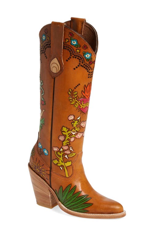 Brother Vellies Eve Doodle Western Boot in Whiskey