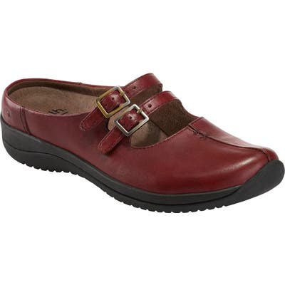 Earth Kara Monza Clog- Burgundy