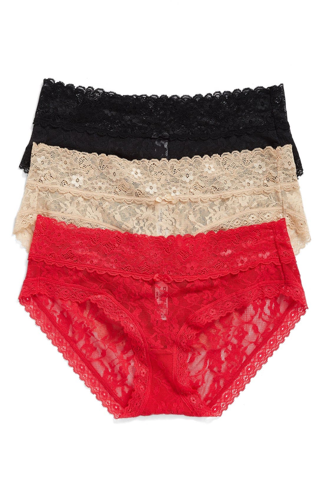 DKNY Lace Bikini Briefs (3Pack) Nordstrom