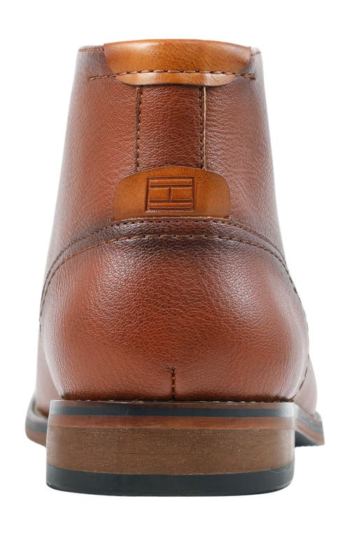 Tommy Hilfiger Bage Chukka Boot In Cognac Tumble