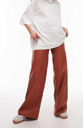 Red vinyl 2025 pants topshop