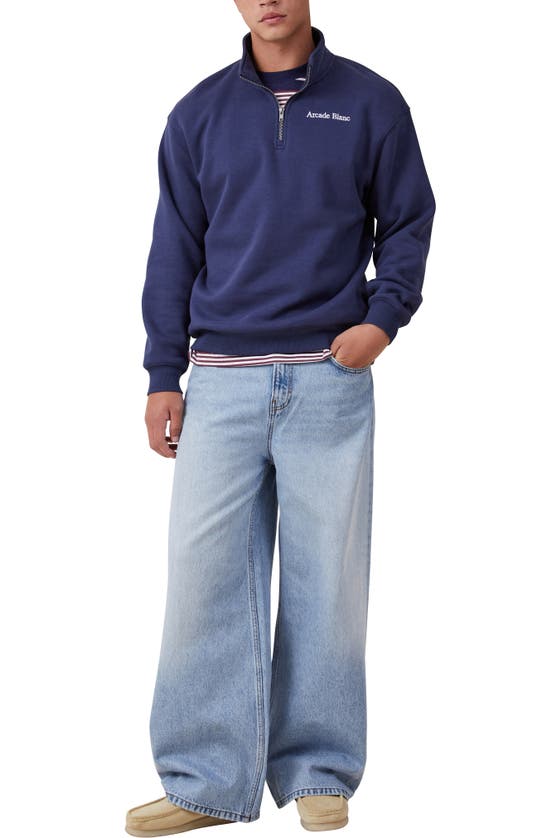Shop Cotton On Super Baggy Wide Leg Jeans In Rush Blue