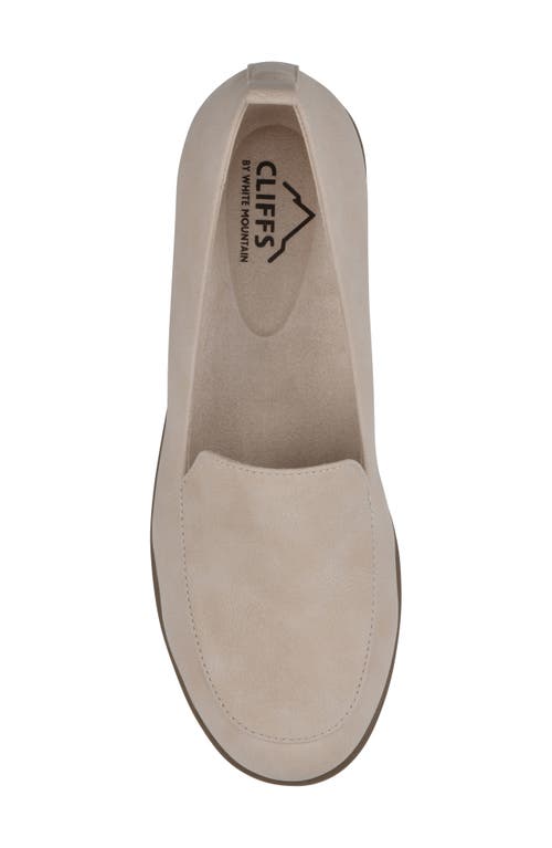 Shop Cliffs By White Mountain Twiggy Moc Toe Flat In Light Taupe/grainy