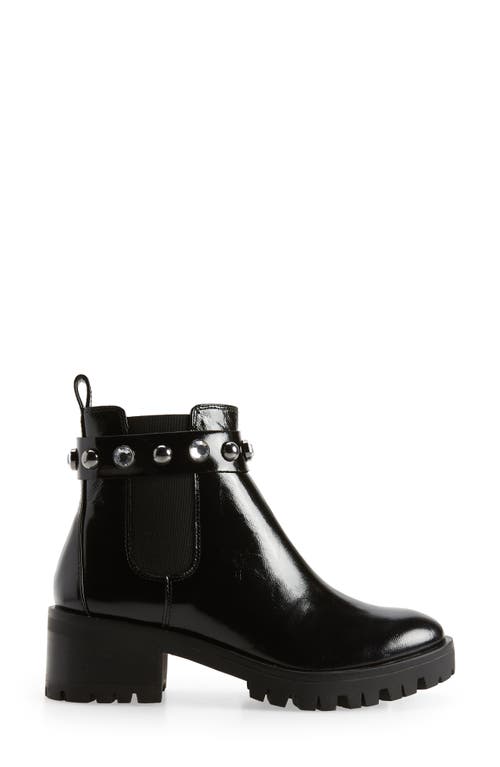 Karl Lagerfeld Paris Porshay Lug Sole Bootie In Black/black