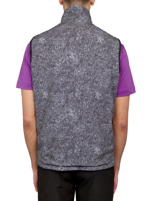 Shop Construct Con.struct Texture Print Performance Reversible Vest In Black