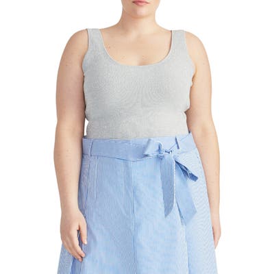 Plus Size Rachel Roy Collection Metallic Sweater Tank, Metallic
