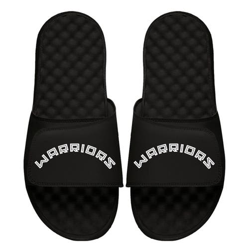 Men's ISlide Black Golden State Warriors 2022/23 City Edition Wordmark Slide Sandals